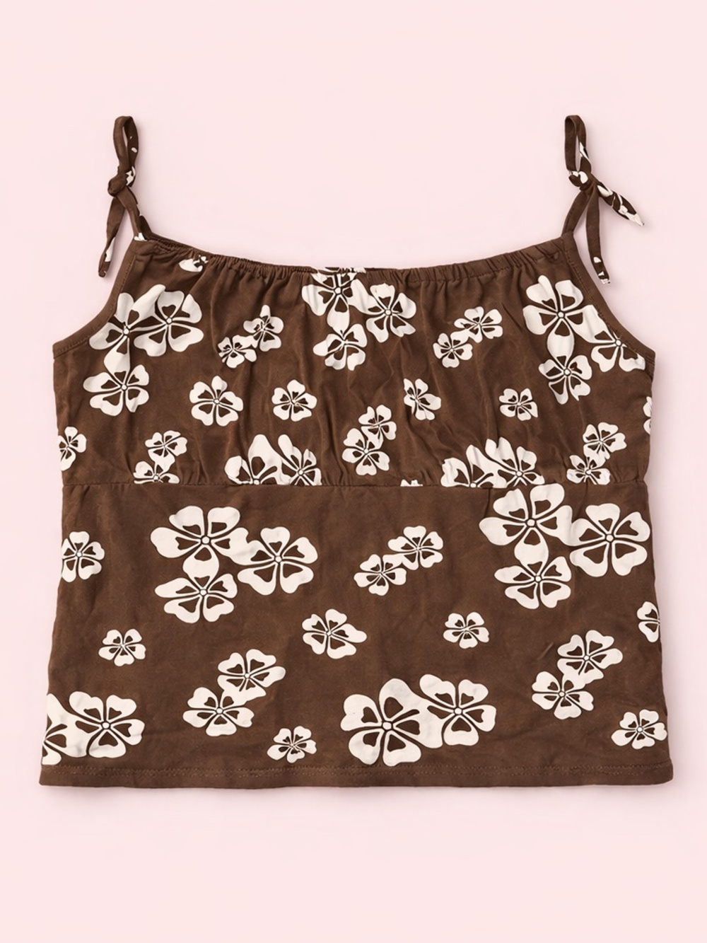 NWT Pacsun Brown Floral‎ Crop Top